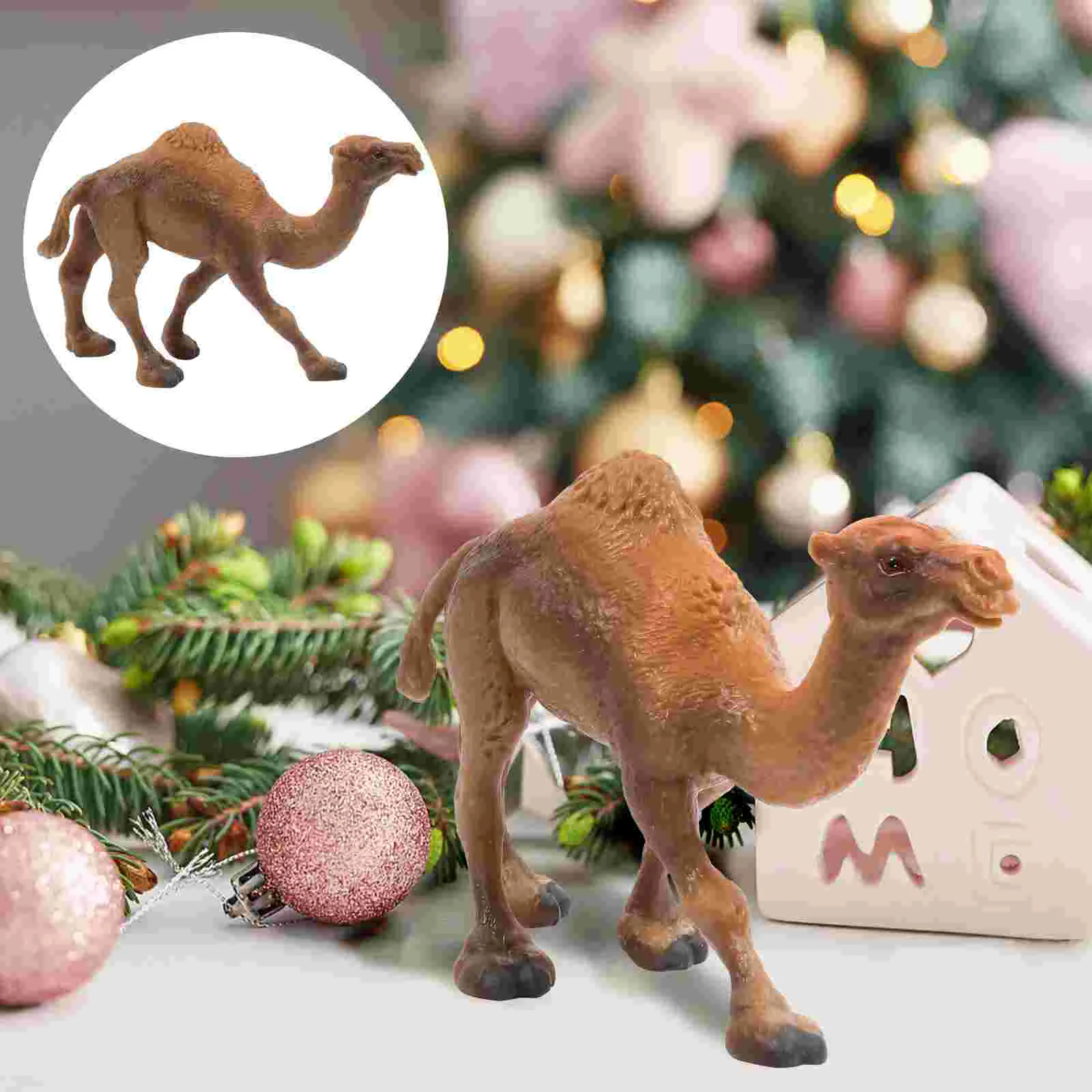 

Camel Animal Toy Toys Figurines Figure Educational Figurine Figures Ornament Simulation Model Adornment Wildlife Llama Jungle