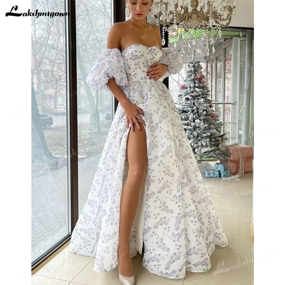 

Шифоновое длинное платье без бретелек, с открытыми плечами и цветочным принтом