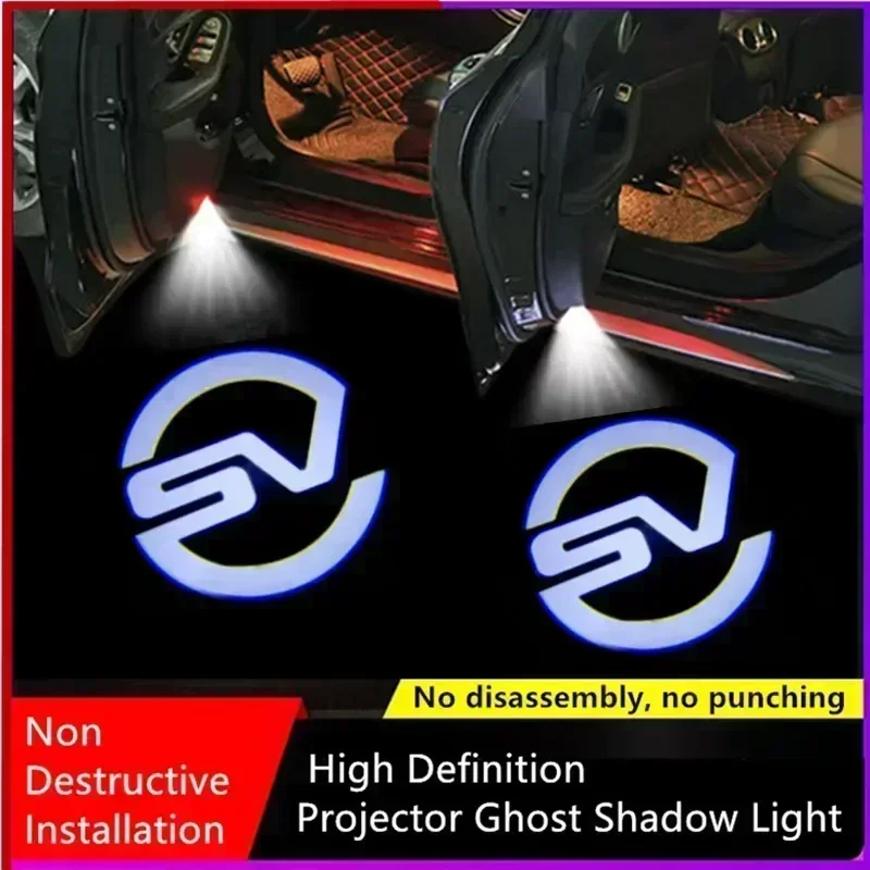 

Светодиодный лазерный проектор для дверей автомобиля с логотипом Ghost Shadow, ночник, подходит для Land Rover Range Rover L322 L405 Sport 3 4 L494 L551