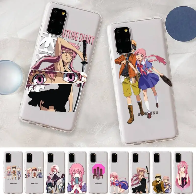 

future diary Phone Case for Samsung A51 A52 A71 A12 for Redmi 7 9 9A for Huawei Honor8X 10i Clear Case