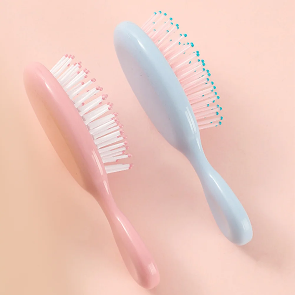 

Мини-расческа для волос для девочек, расческа для распутывания волос, Женская щетка для укладки волос, расческа с подушкой безопасности, 4 шт.