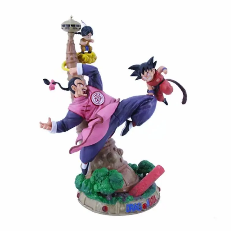 

28cm Anime Dragon Ball Z Figures tao Pai Pai Vs Son Goku Statue Pvc Action Figure Collection Model Toy For Kids Decoration Gifts