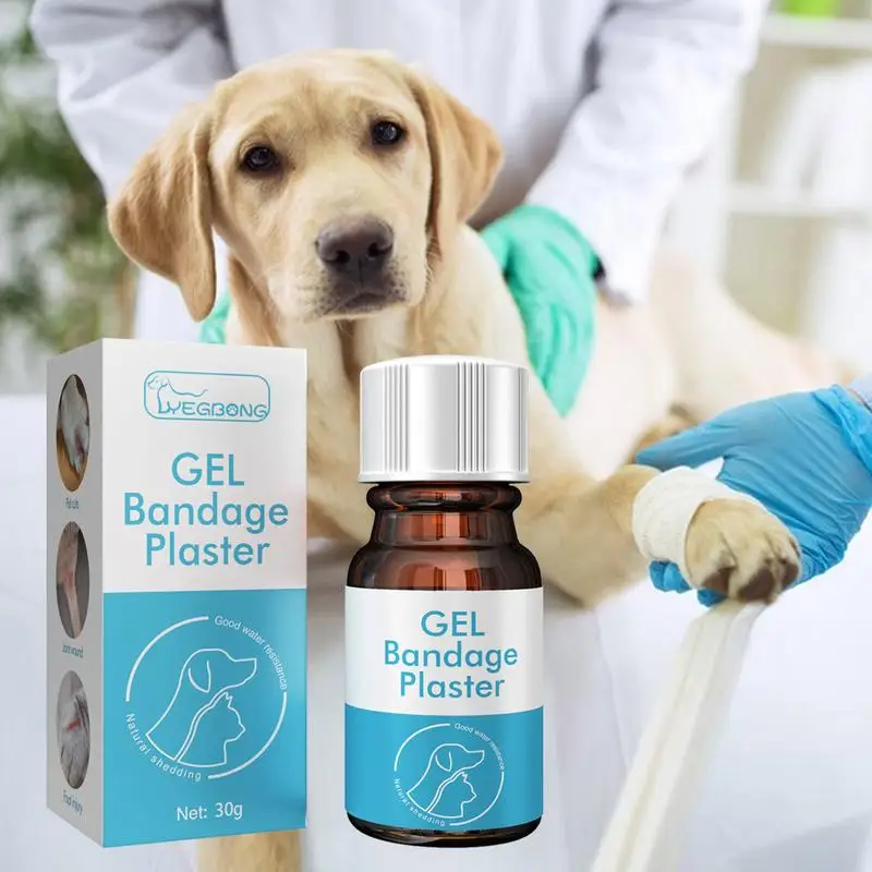

30g Pet Breathable Bandage Dogs Recovery Liquid Bandage Animal Skin Wound Care Liquid Bandage Pet Wound Healing Supplies