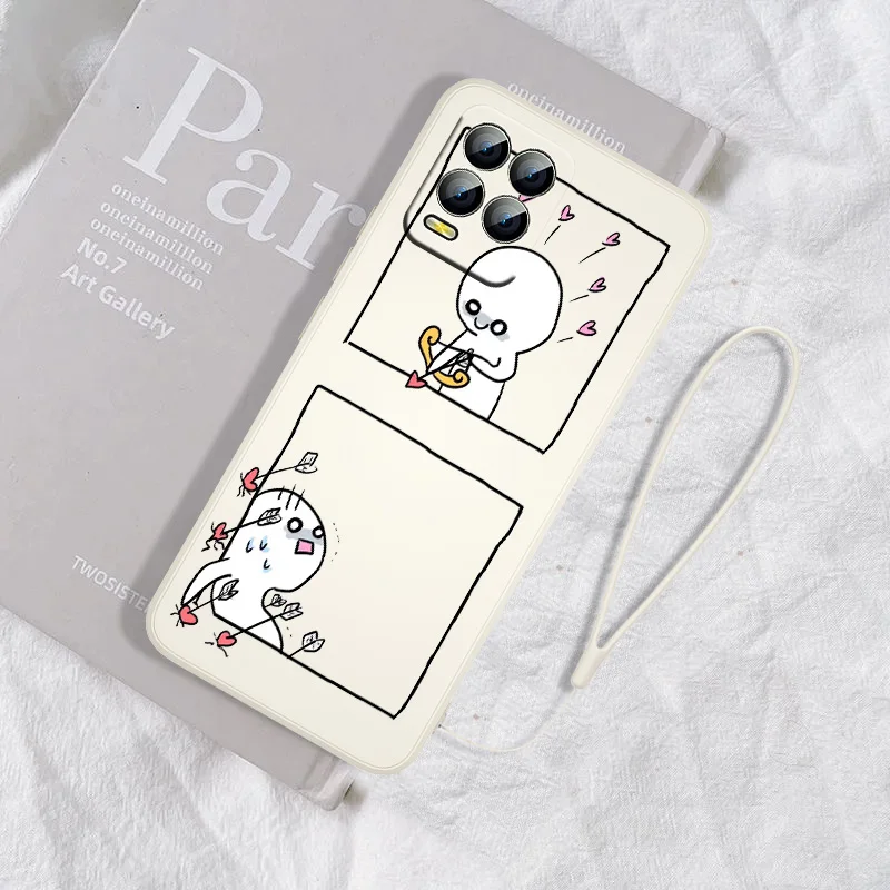 

Cute art painting For OPPO Realme 9i 9 8i 8 7i 7 6i 6s 6 5i 5 Pro Plus Global Liquid Rope Cover Funda Soft Phone Case Capa
