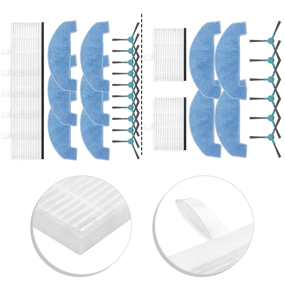 Запасные части для Ultenic D10 боковая щетка фильтр накладка швабры тканевые