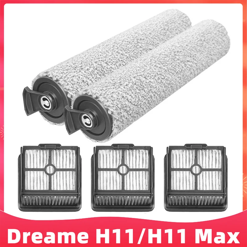 

For Xiaomi Dreame H11 / H11 Max Roller Brush And Hepa Filter Replacement Wet And Dry Vacuum Cleaner Spare Parts