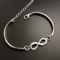 stainless steel hollow size 8 bracelet chain and links womens endless infinity bracelet