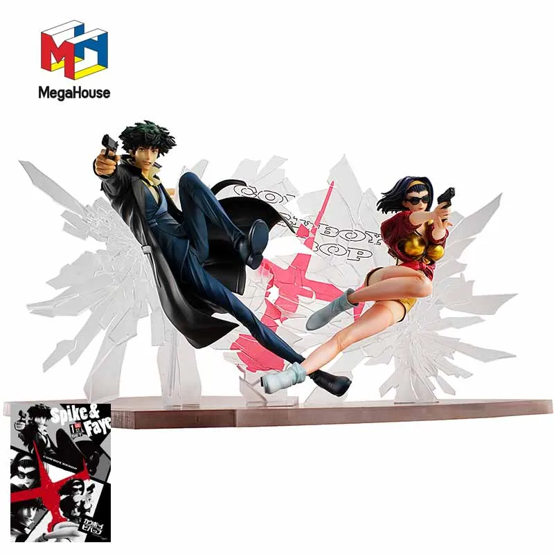 

Stock Original Genuine MegaHouse Faye Valentine Spike Spiegel Cowboy Bebop 1/8 22cm PVC Action Anime Figure Model Toys Doll Gift