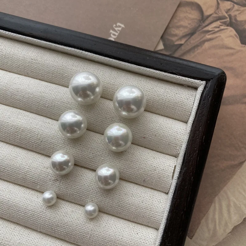 

Silver Needle Retro Simple Design Sense Pearl Earrings South Korea Dongdaemun Niche Versatile Small Temperament