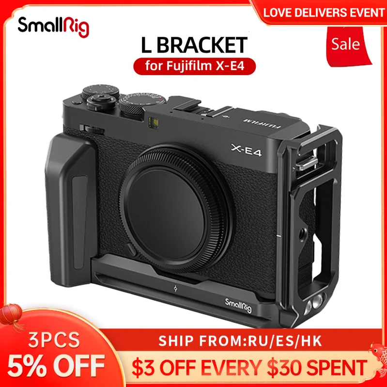 

SmallRig Fujifilm X-E4 Camera L Bracket for Fujifilm X-E4 Camera Built-in Handle for Fujifilm X-E4 3231