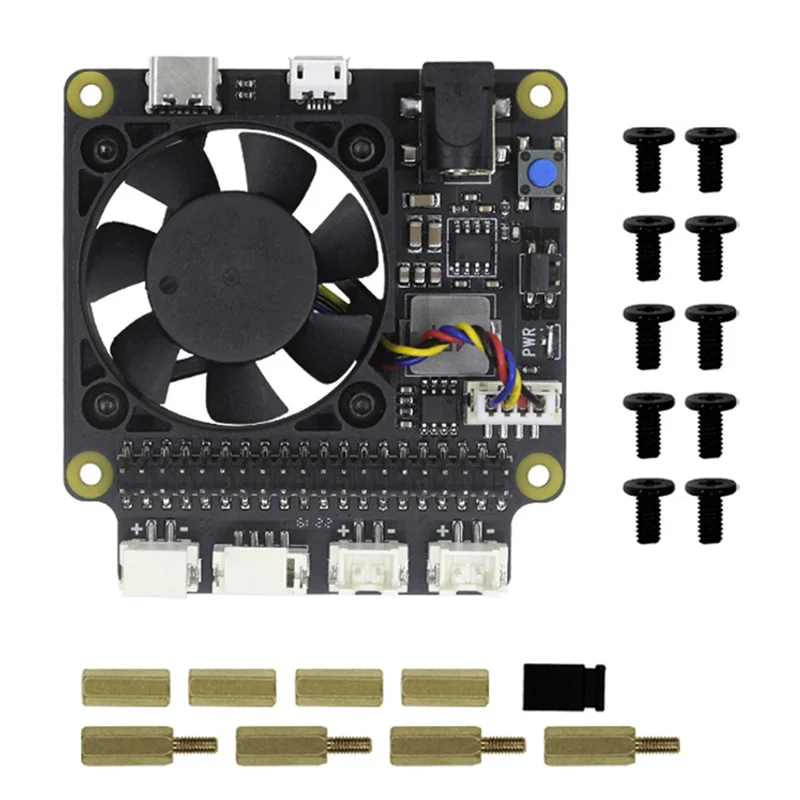 

X735 V3.0 Power Management Expansion Board for RaspberryPi 4B X825 NAS 2.5-Inch SATA Hard Disk SSD Power Expansion Board