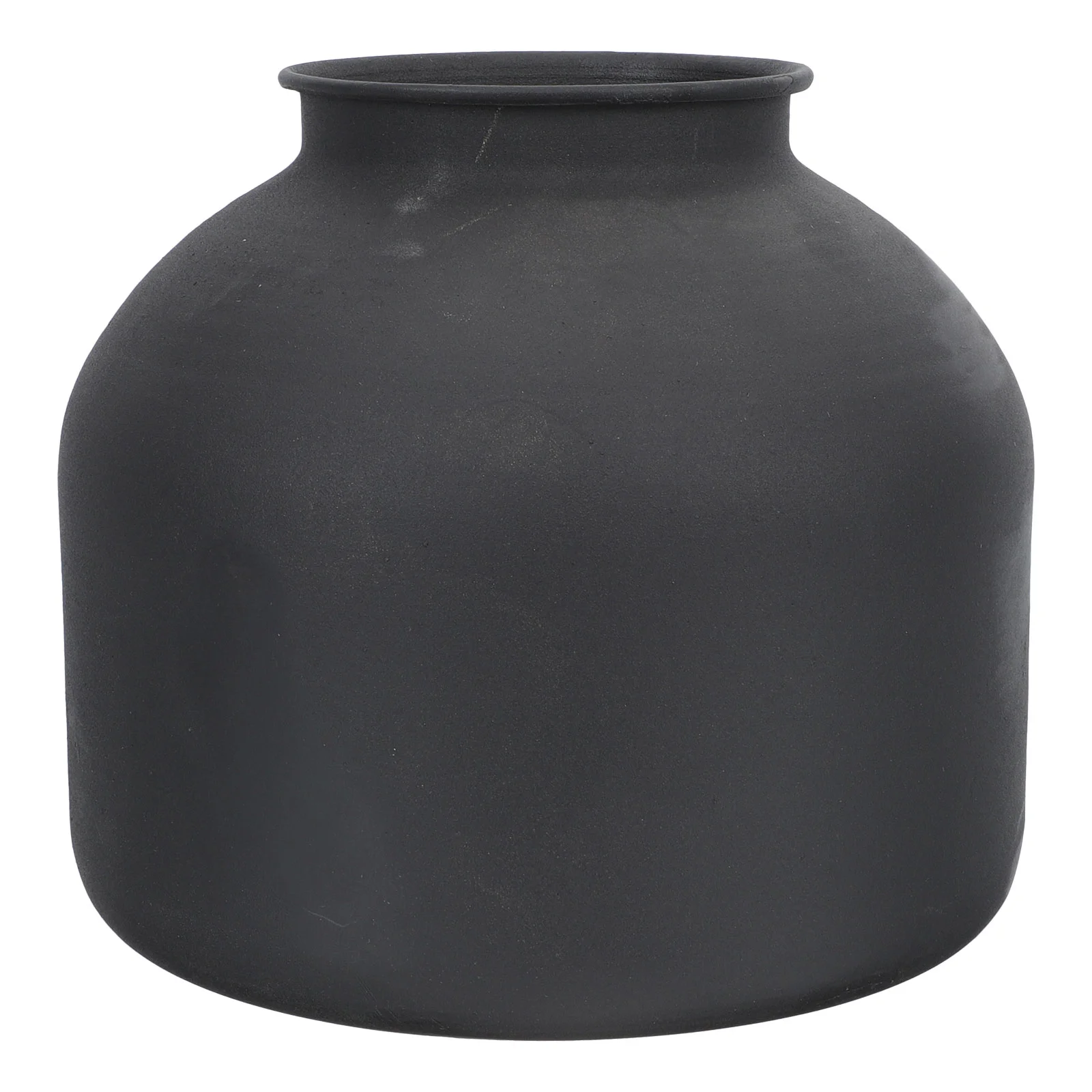 

Vase Flower Black Pot Vases Iron Decor Matteplant Metal Home Vintage Centerpieces Planter Arrangement Office Pots Container Dry