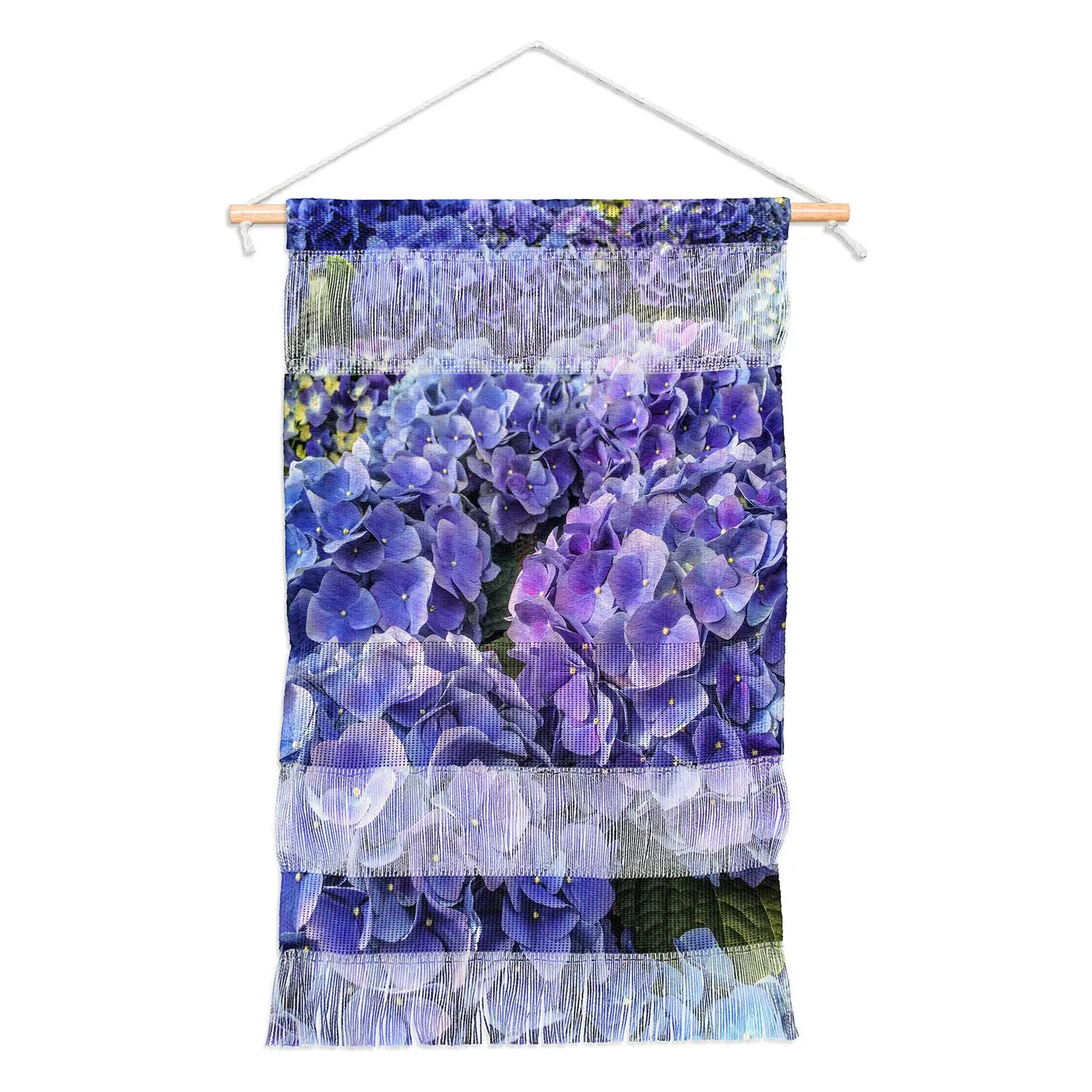 

Free Shipping Magda Opoka Blue and Purple Petals Hanging Tapestry