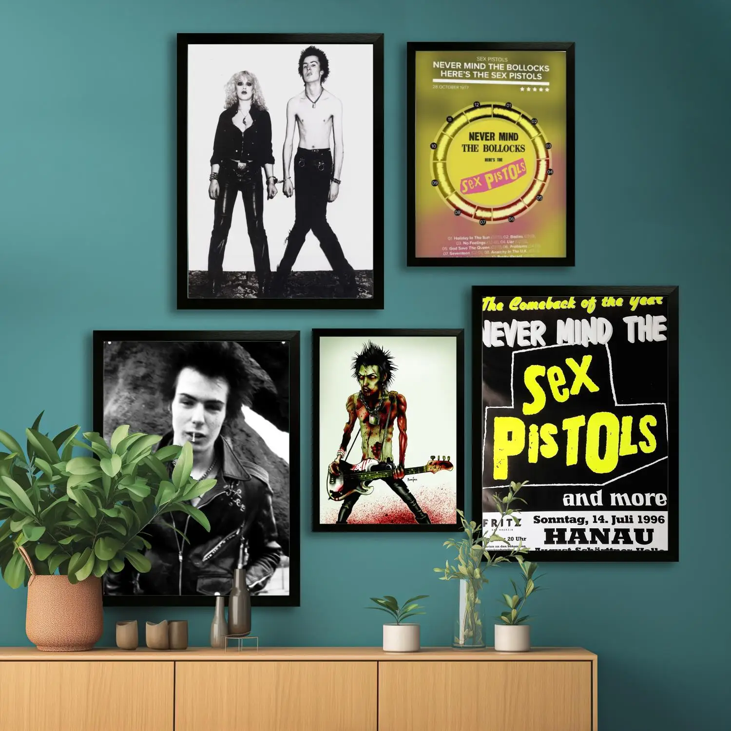 Секс-пистолеты рок-группа холст художественный постер и настенная картина