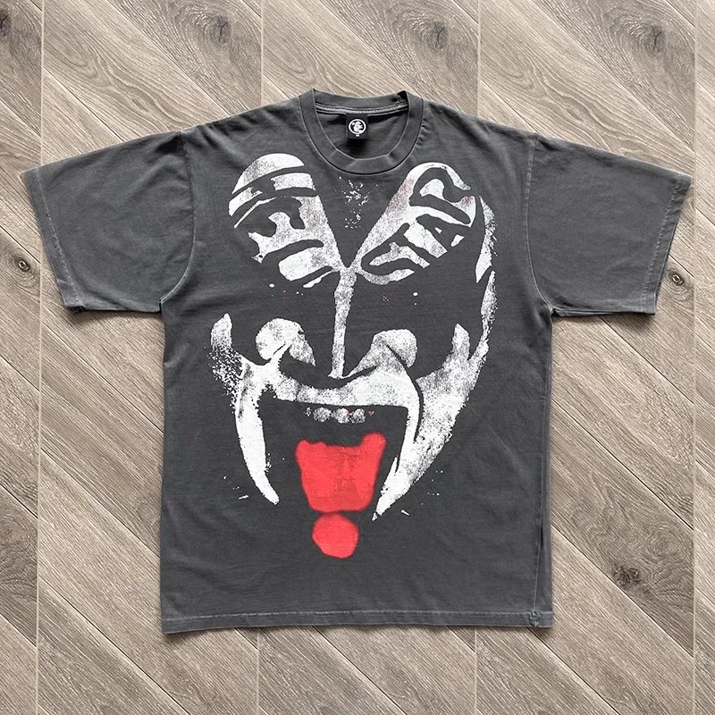 

Мужская/женская футболка с коротким рукавом, с эффектом потертости