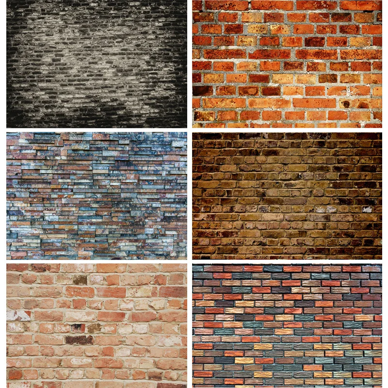 

Durable Less Wrinkles Photography Backdrops Vintage Brick Wall Theme Photo Background Studio Prop 2187 ZZQQ-03