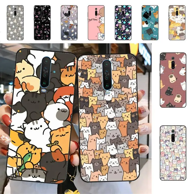 

Cat Cute Phone Case for Redmi 5 6 7 8 9 A 5plus K20 4X 6 cover