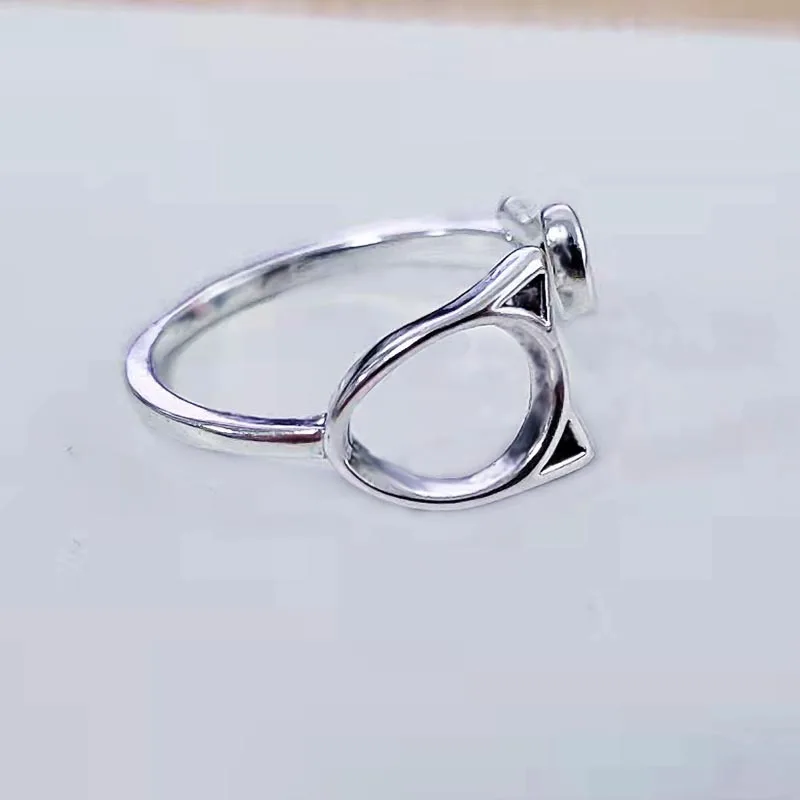 

Creative Fashion Cat Ear Abstract Opening Adjustable Ring Irregular Ring Wholesale