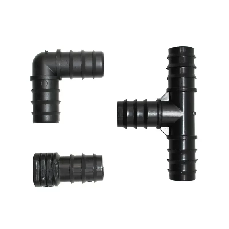 

25mm Garden hose tee elbow plug End water splitter DN20 hose 3-way garden irrigation barbed drip irrigation fittings 2pcs