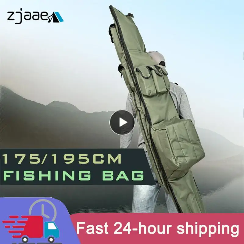

Oxford Cloth Extra-long Fishing Rod Bag 1.75 1.95 Meters Fishing Accessories Leo Fishing Tackle Storage Bags Fishpole Bag