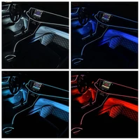 universal 2m5m car interior decorative atmosphere wire strip atmosphere lamp red ice blue white 12v led auto accessory