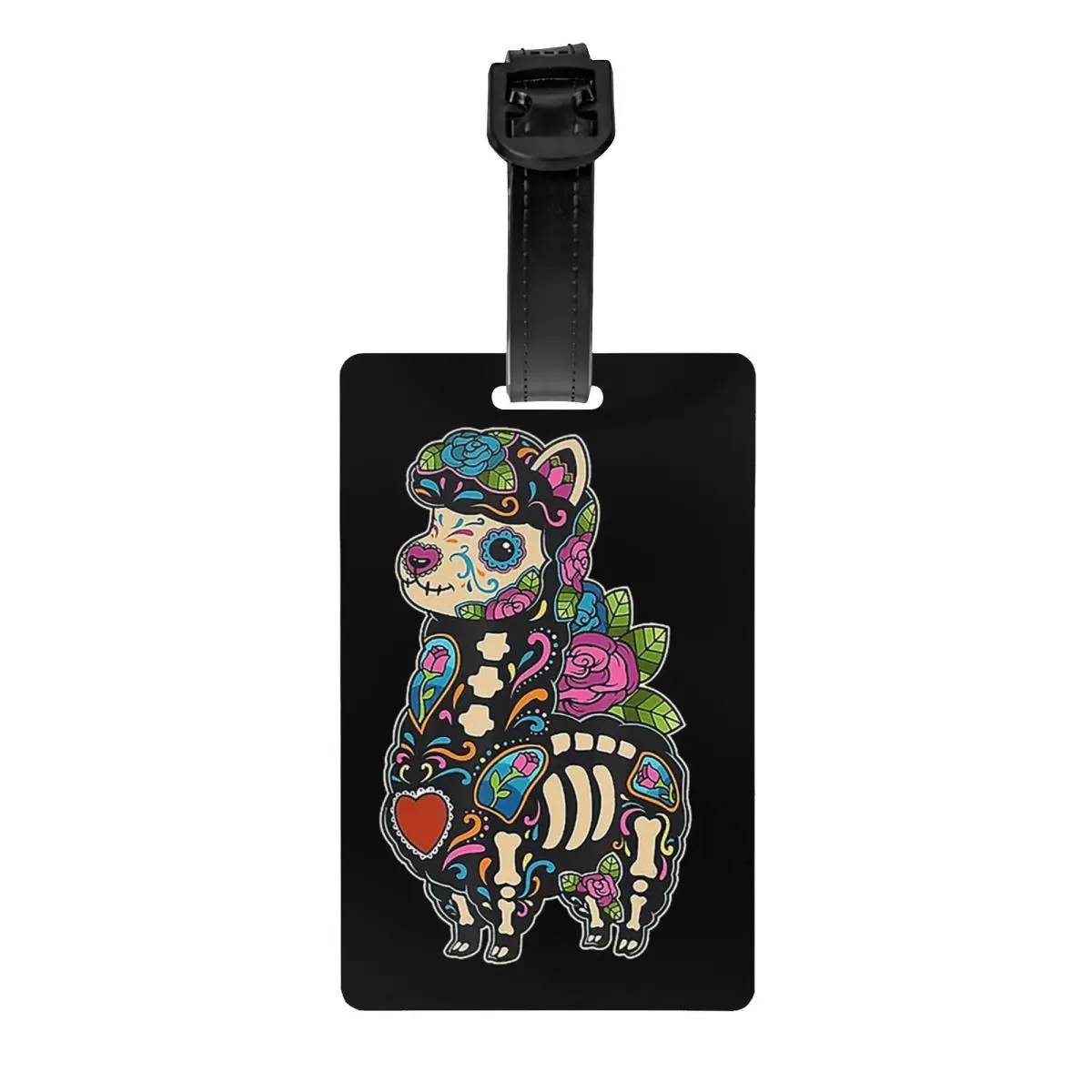 

Багажная бирка, лама, сахар, Череп, альпака, чемодан, силиконовые аксессуары для путешествий, держатель, бирки для багажа, имя, ID, адрес, подар...