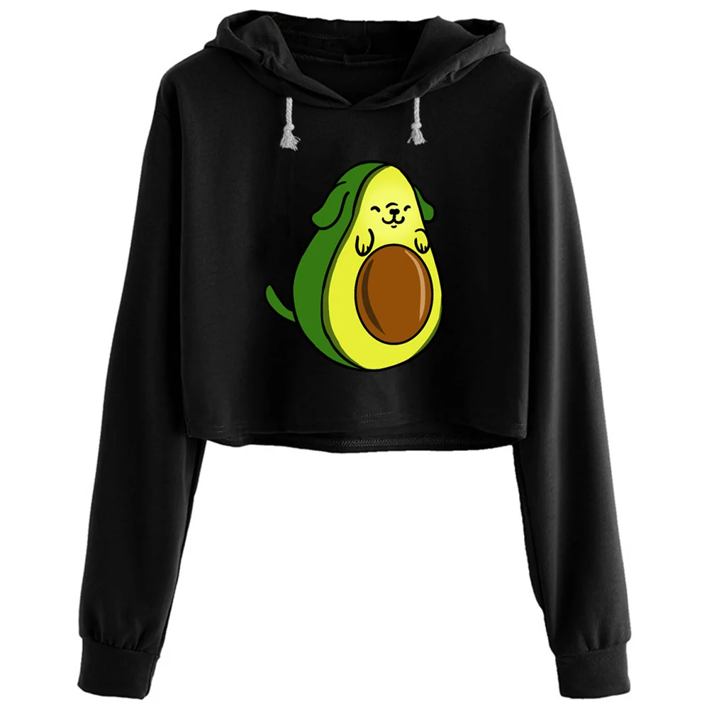 

Avocado Dog Funny Avocado Hoodies Women Kpop Korean Y2k Kawaii Pullover For Girls