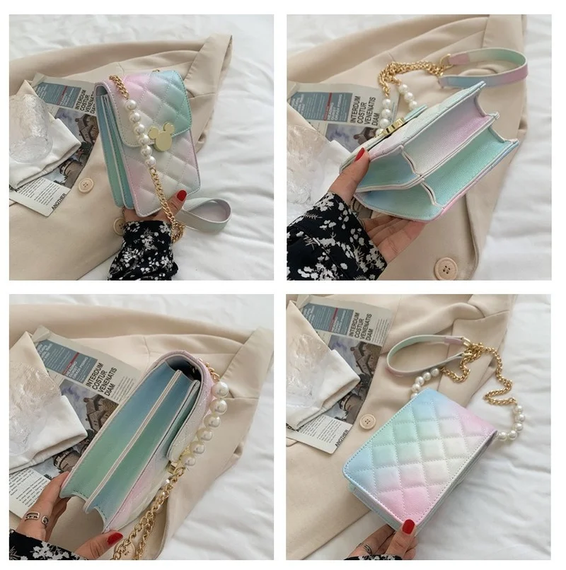 Disney Purse for Women Girl Mickey Mouse Ladies Messenger Bag Shoulder Bag Handbag Cartoon Fashion High Quality Free Shipping