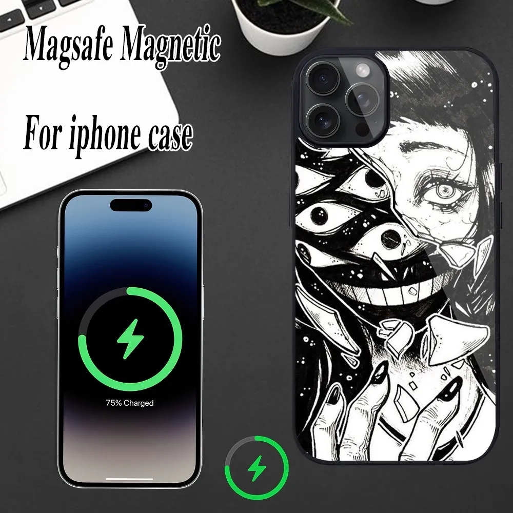 Чехол для телефона с ужасным комиксом junji ito Tomie Tees магнитный чехол iPhone Magesafe 12 13 15 11