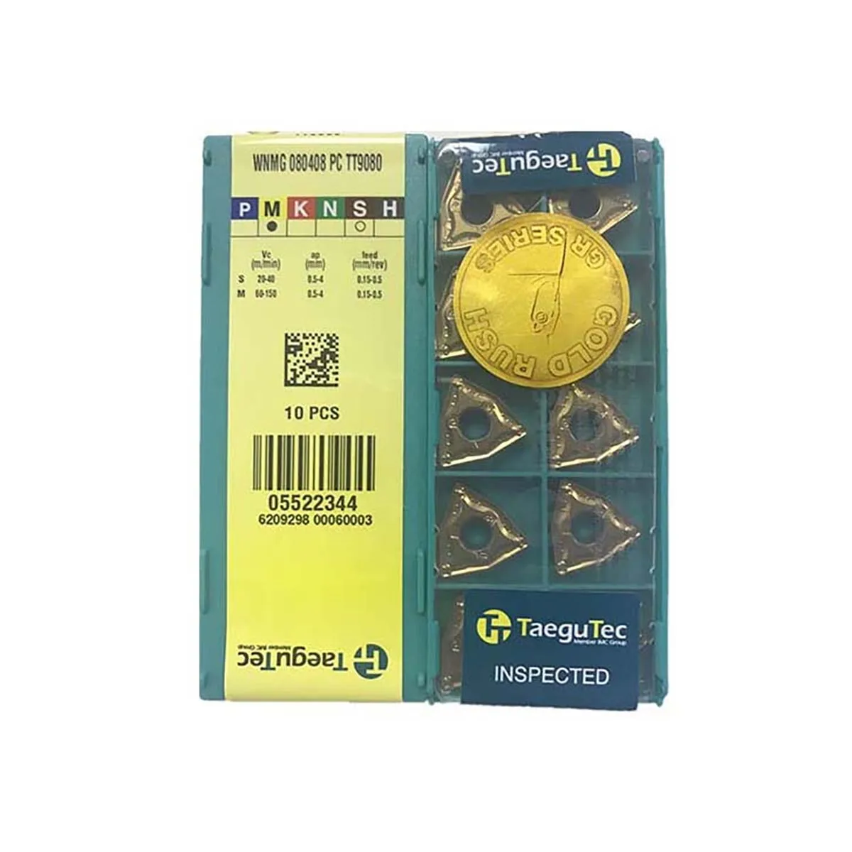 

TaeguTec 100% Original WNMG WNMG080412 WNMG080408 WNMG080404 WNMG060404 WNMG060408 TT9080 Medium Carbide Turning Inserts