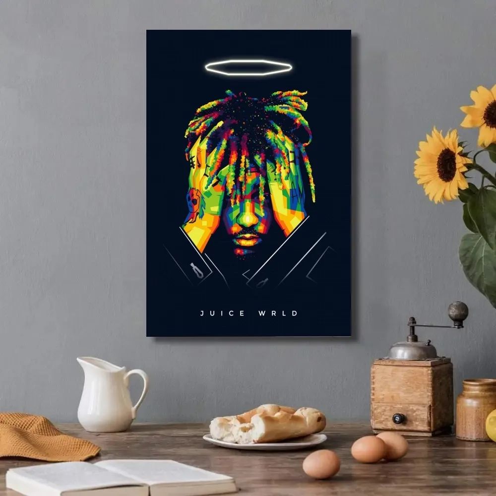Хип-хоп J-Juice W-WRLD постер DIY крафт-бумага винтажный настенная живопись учебные