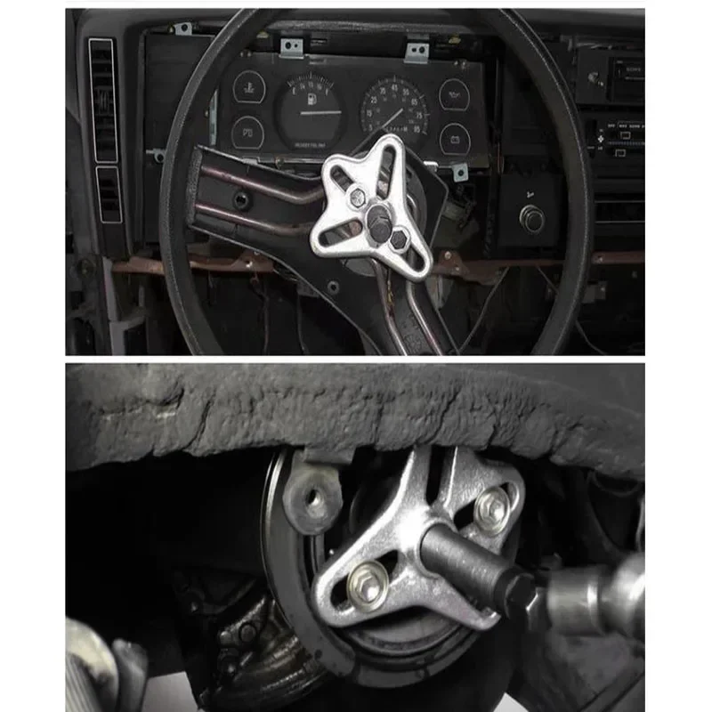 Рулевое колесо тяговый код авторемонтник съемник ремня автомобильного шкива