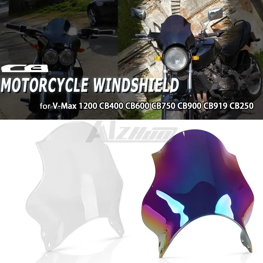 

Motorcycle For VMAX 1200 Windshield WindScreen For Honda Hornet CB400 CB600 CB750 CB900 CB919 CB250 CB 400 600 750 900 919 250