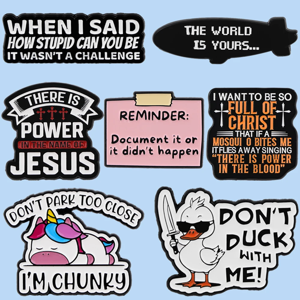 Эмалированные булавки Не хочу с меня броши на заказ значки лацканах портфели