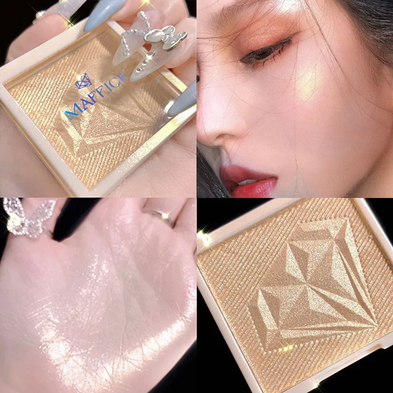 

Diamond Highlighter Powder Glitter Palette Trimming Makeup Glow Face Contour Shimmer Illuminator Highlight Cosmetics