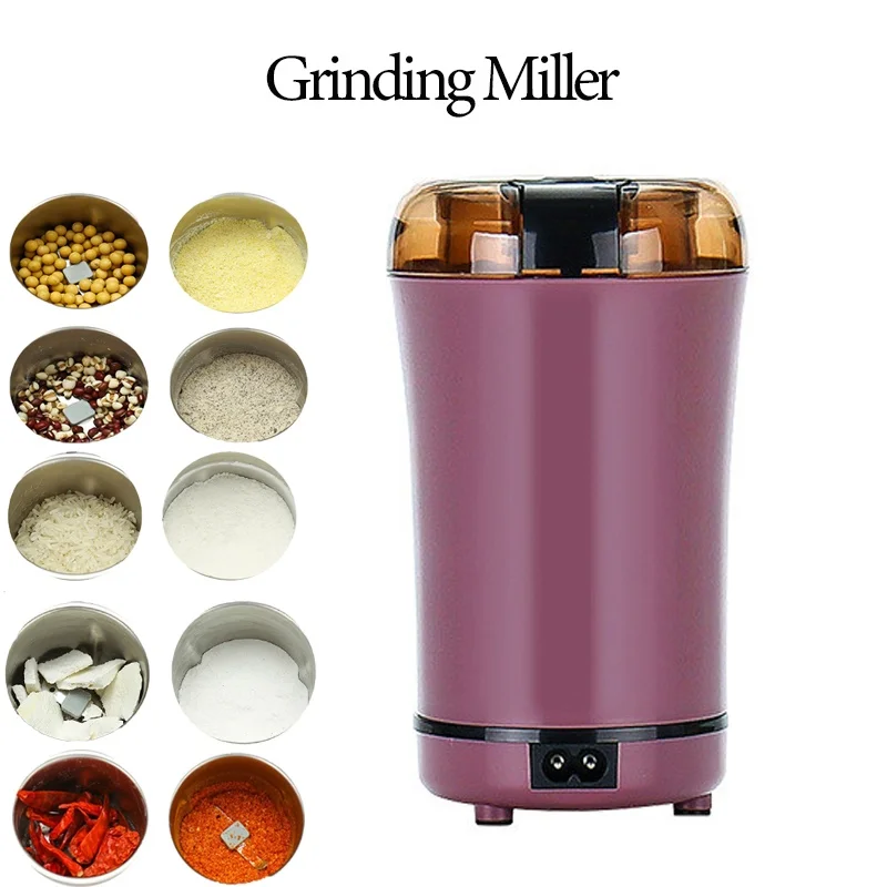 

Mini Electric Coffee Grinder Powerful Cafe Grass Nuts Herbs Grains Pepper Tobacco Spice Flour Mill Coffee Beans Grinder EU Plug