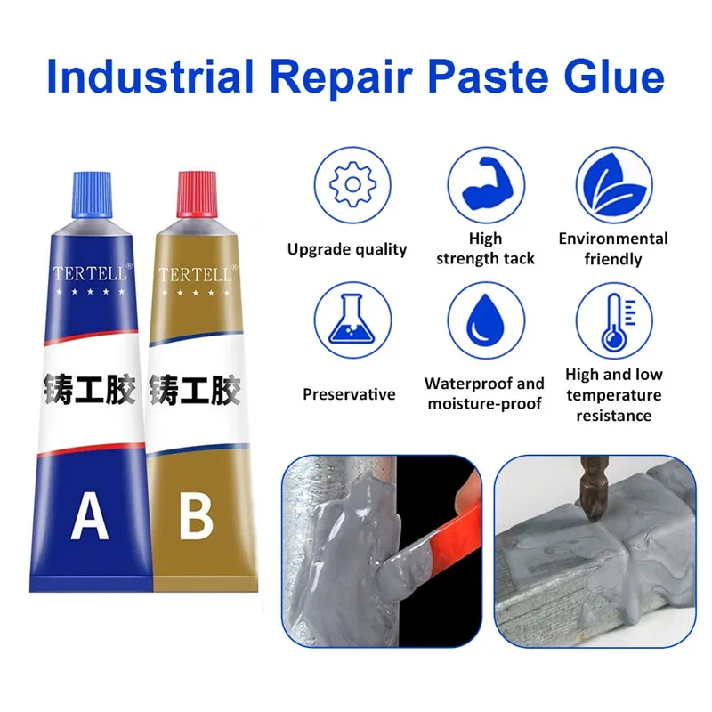 

20/70/100g Quick-drying Strong Bonding Sealant Heat Resistance Ab Adhesive Gel Crackle Welding Glue Cold Industrial Repair Paste