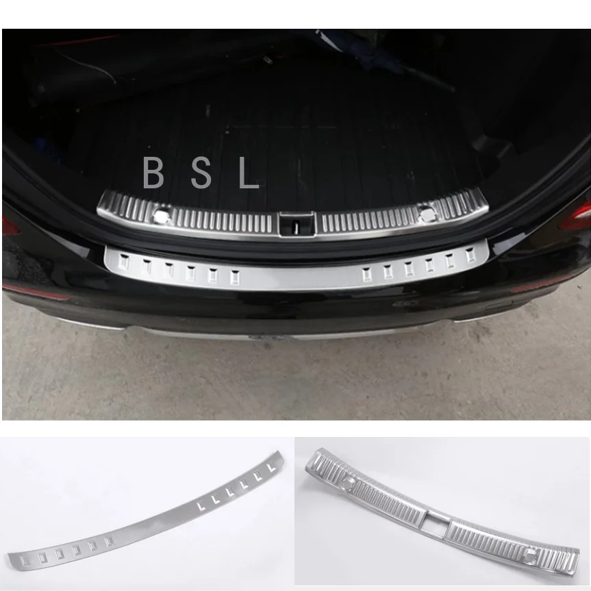 

1 Pcs For Mercedes Benz 2016-17 E Class W213 E200 E300 Accessories Stainless Steel Interior/Exterior Rear Bumper Plate Protector