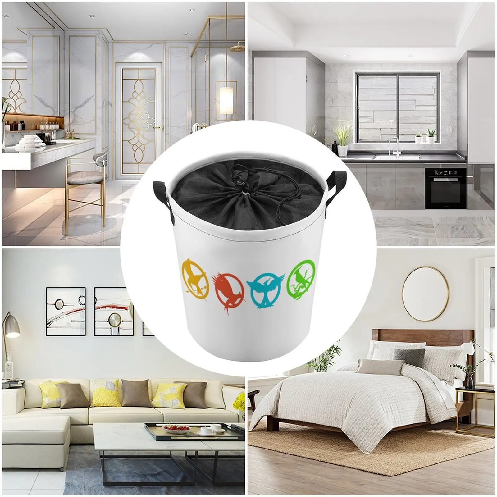 Завяжите свой грязный карман Голодные игры Mockingjay логотипы для Sal