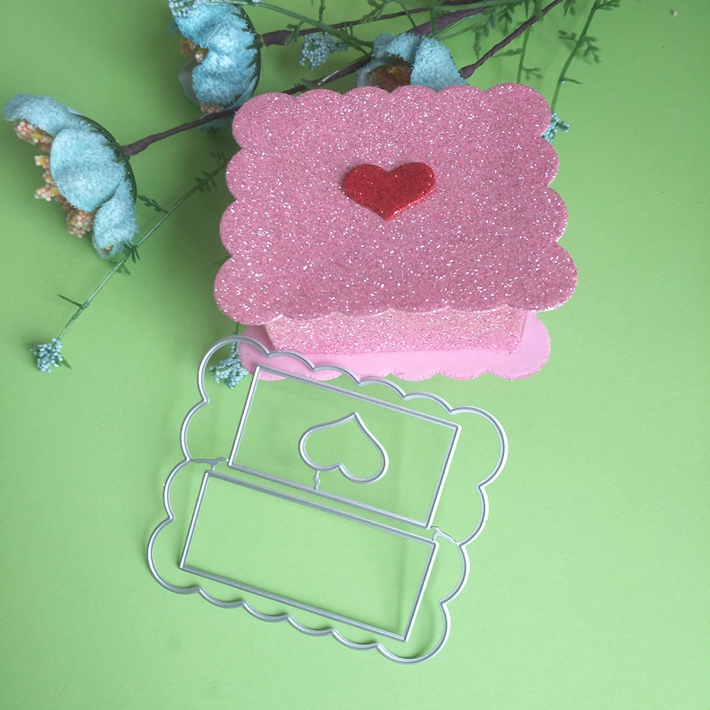 

Love Heart Box Cutting Dies Stencils dies For Paper Card Making Scrapbooking dies Metal Dies Nouveau Arrivage 2022