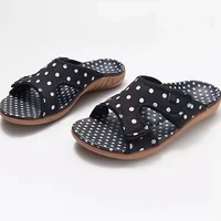 big size female shoes rubber slippers fashion color 2022 round toe ladies flats travel lazy modern slides denim sandals feminino