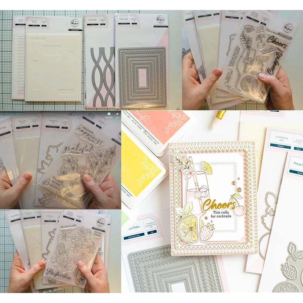 Модные штампы GracefulCutting трафареты горячая фольга скрапбукинг дневник