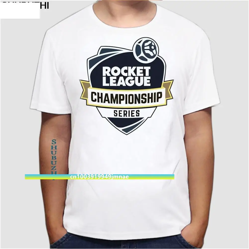 

New Casual T Shirt Rocket League Men's Organnic Cotton Clothing Short Sleeve T-Shirt Tops Youth Mens Tee Shirts euro size