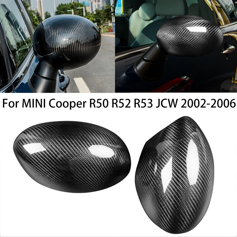 

Для BMW Mini Cooper R53 JCW 2002 2003 2004 2005 2006 углеродное волокно Автомобильная Боковая дверь крыло зеркало заднего вида запасные части Аксессуары
