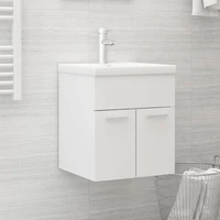 sink cabinet with built in basin chipboard cabinet bathroom furntain white 41 x 38 5 x 46 cm