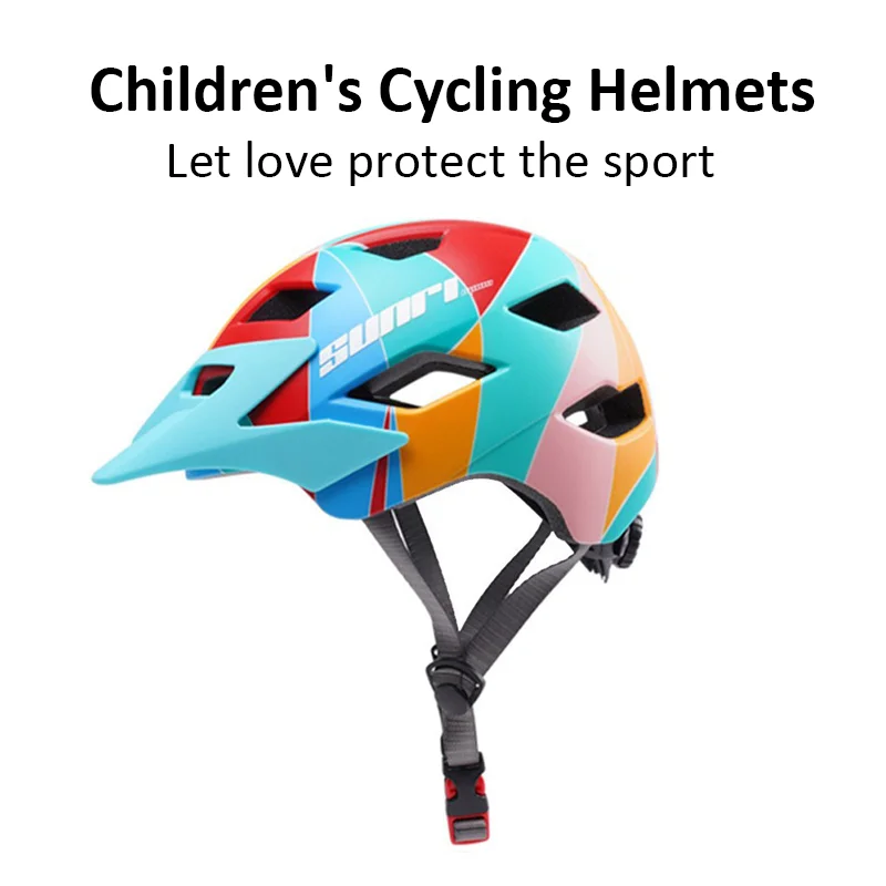 

Oethikabom MTB Sport Children Cycling Helmet Road Mountain Safety Bike Hat With Taillight One-piece Moulding Bicycle Kid Helmets