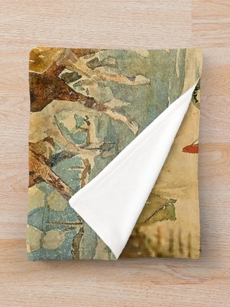 Фланелевое одеяло &quotИндийские цыплята со стандартами Эдварда Борин&quot