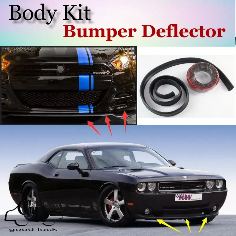

Дефлектор губ бампера для Dodge Charger 2006 ~ 2015, юбка переднего спойлера для вентиляторов TopGear, тюнинг автомобиля/комплект кузова/полоса