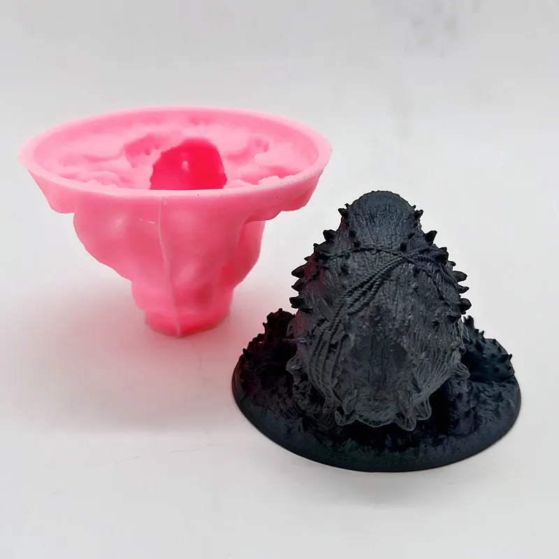 Силиконовая форма в виде головы осьминога силиконовая сделай сам для свечей