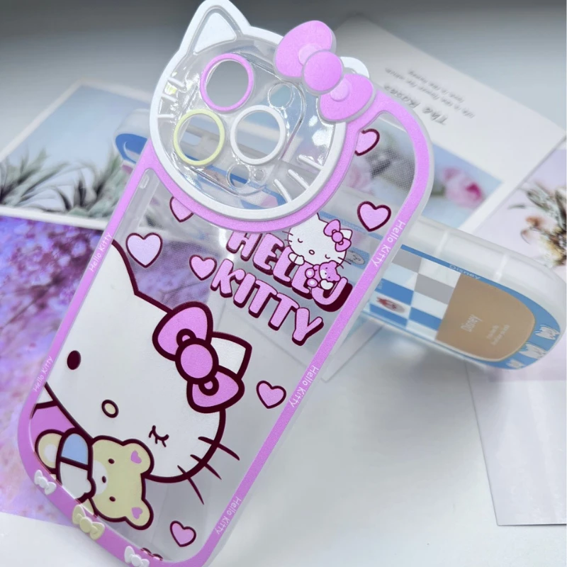 

Hello Kitty Head for iPhone 12 Cute 13Promax Phone Case Apple 13 Soft Case Xs